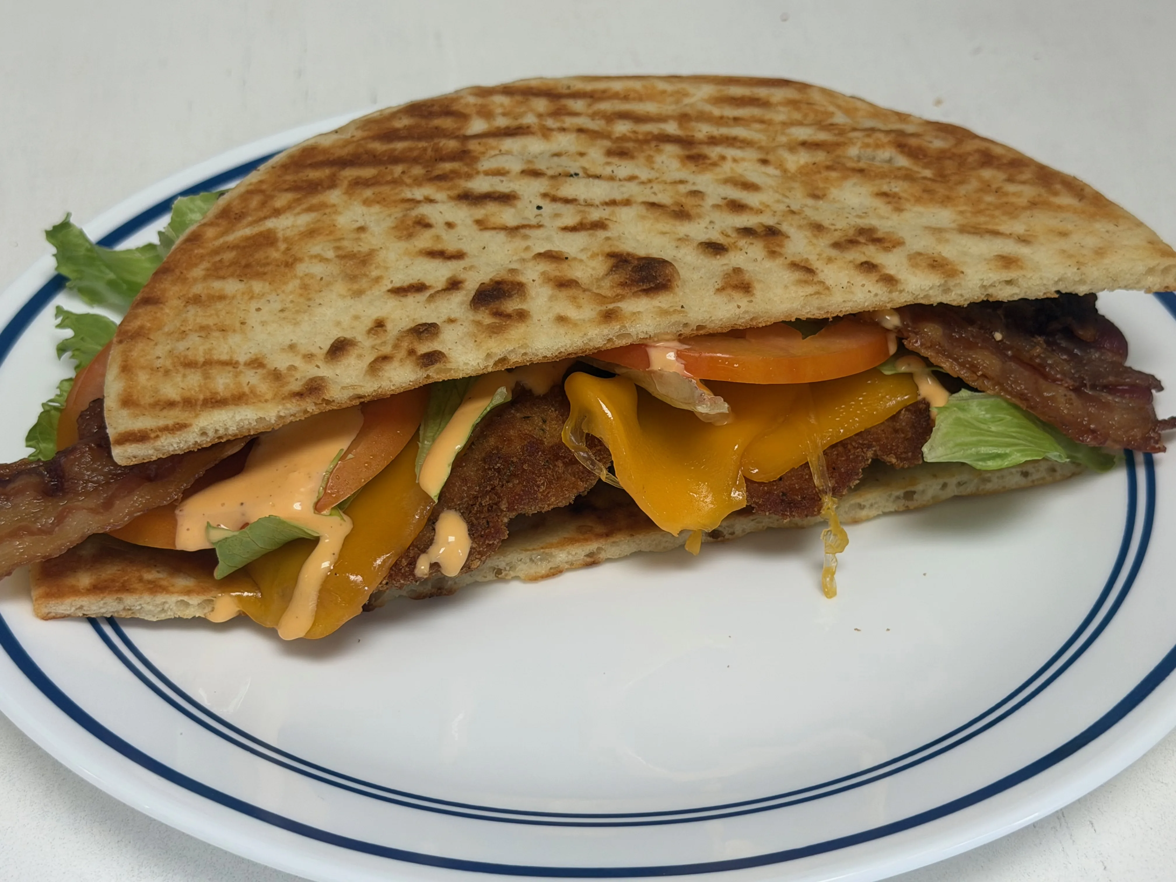 Chipotle chicken panini