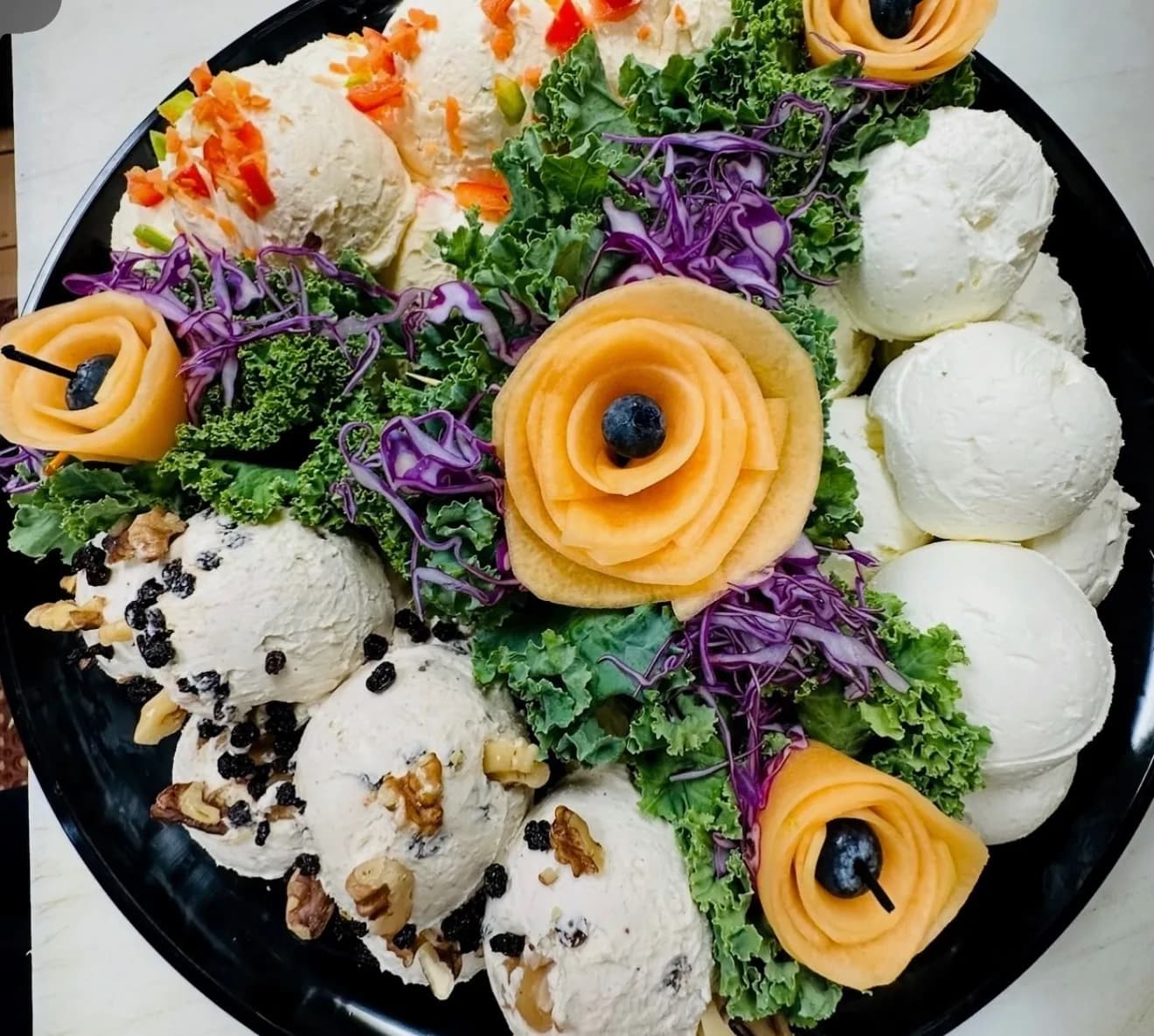Cream cheese platter