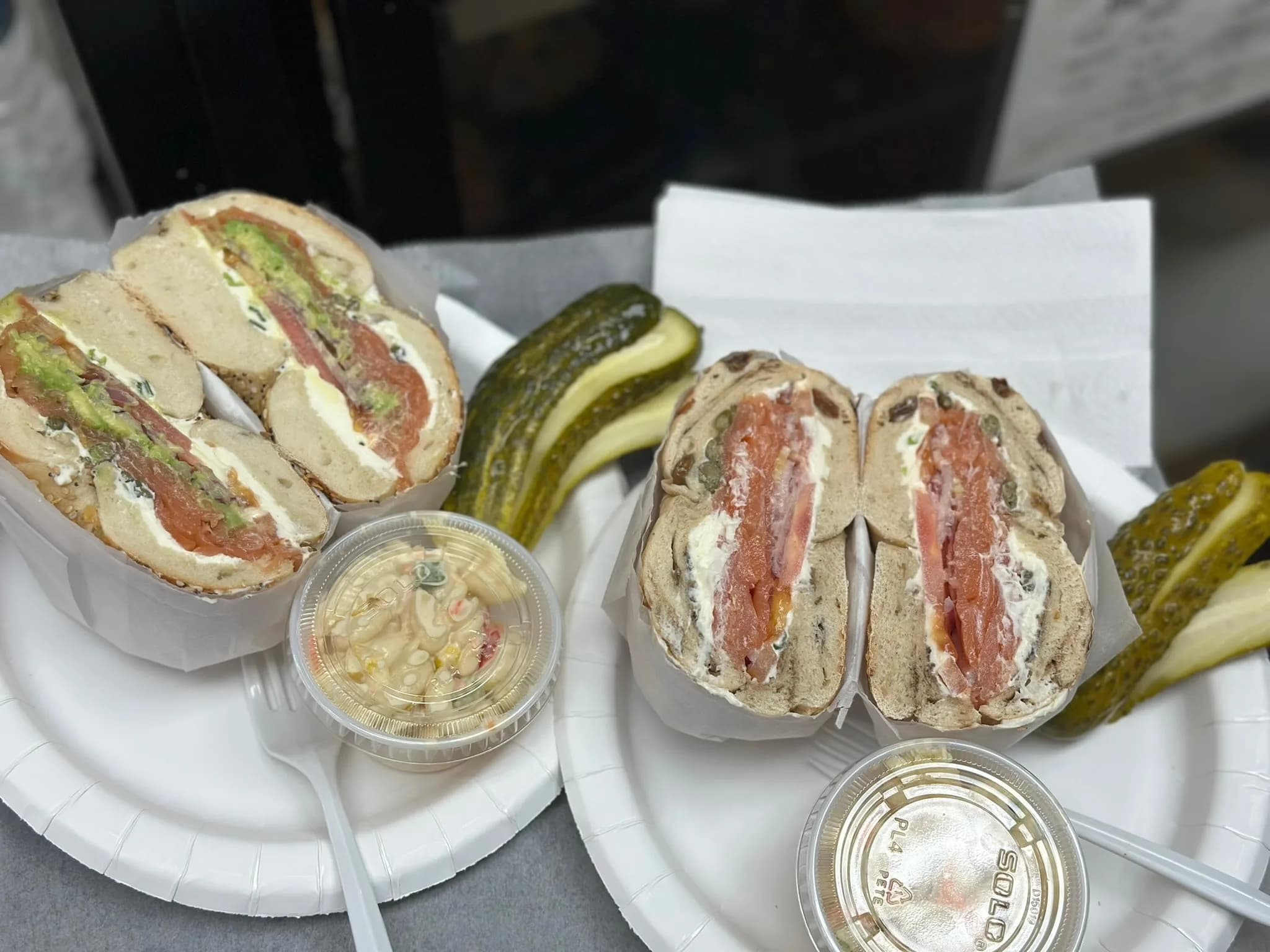 A sandwich spread — three signature builds sliced and lined up side by side