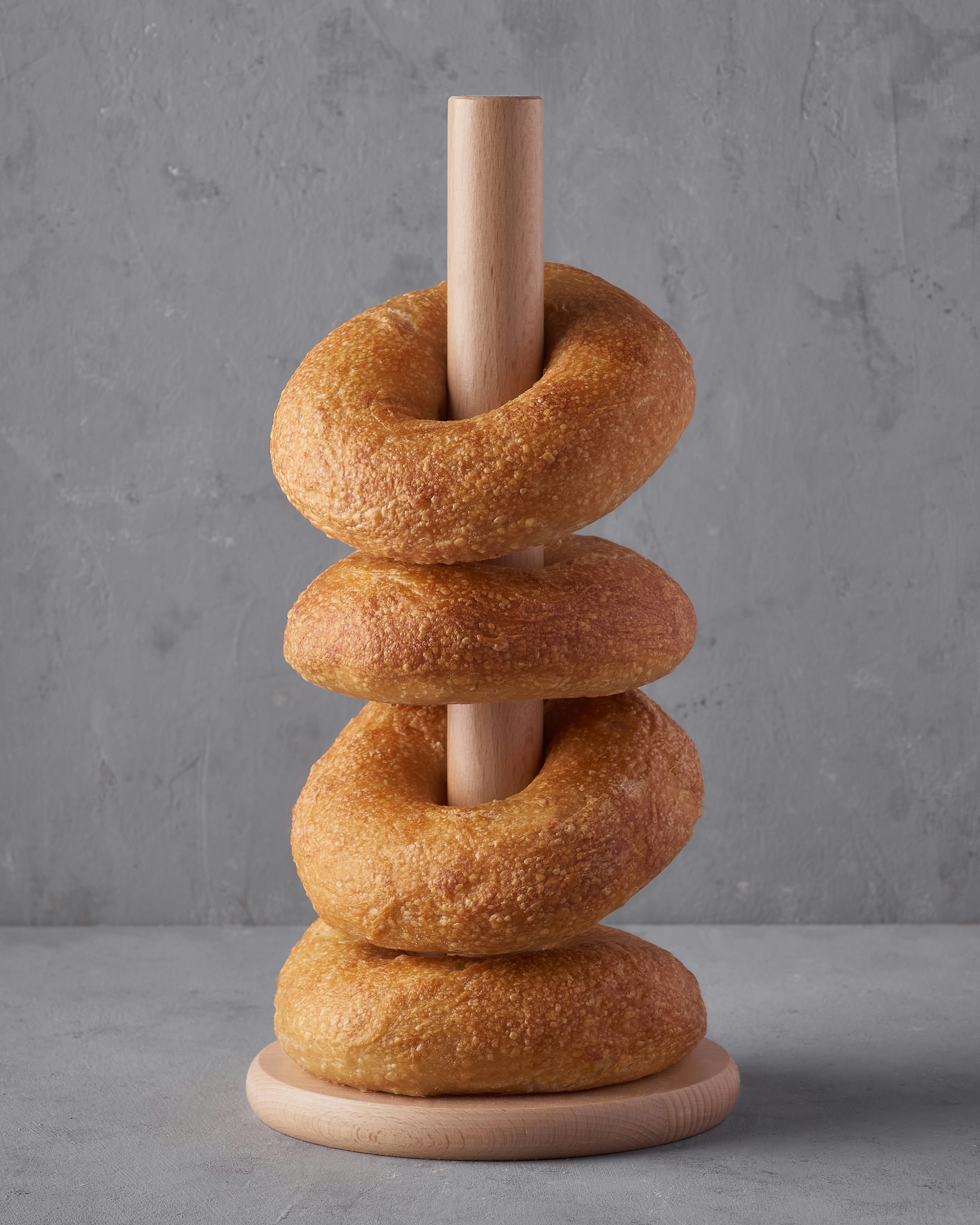 Stacked bagels
